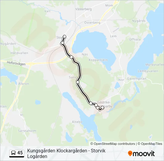 45  Line Map