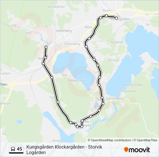 45  Line Map