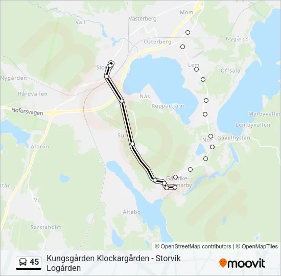 45  Line Map