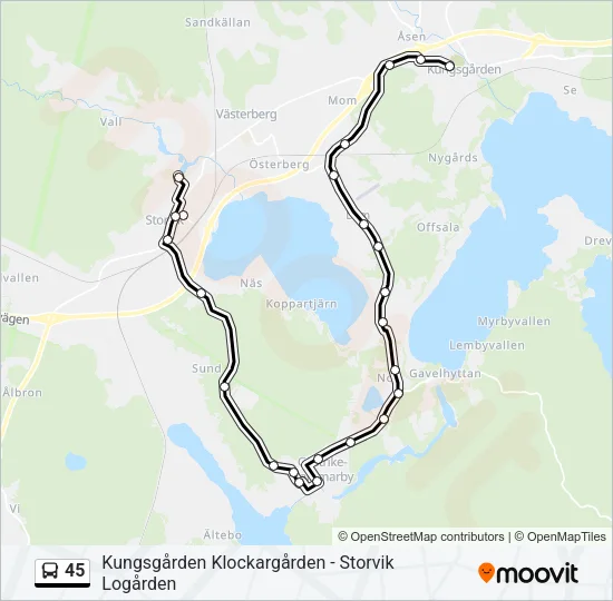 45  Line Map