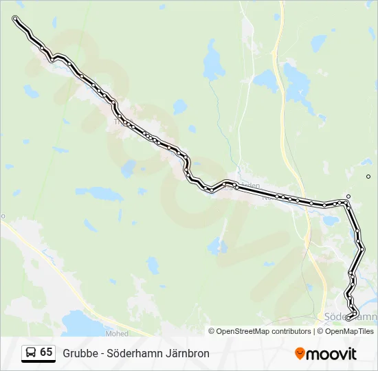 65 Route: Schedules, Stops & Maps - Söderhamn Järnbron (Updated)