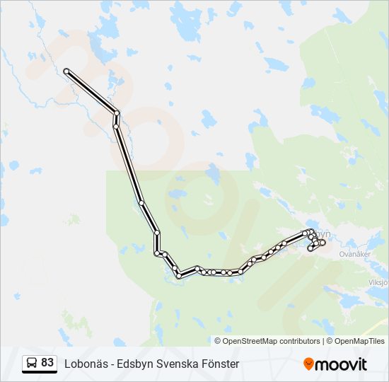 83 bus Line Map