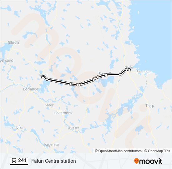 241 bus Line Map