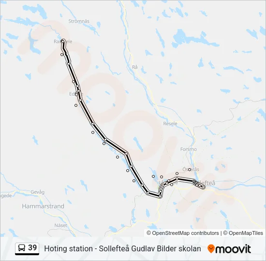 39 Bus Line Map