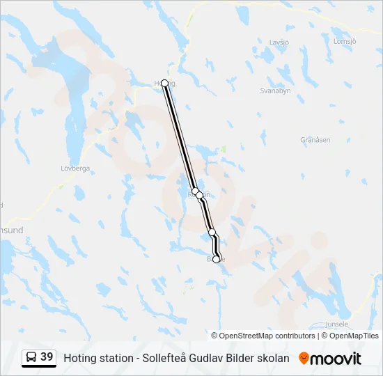 39 Bus Line Map