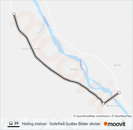39 Bus Line Map