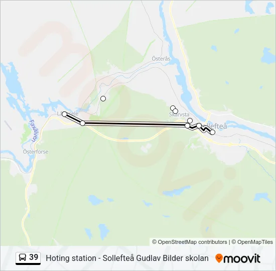 39 Bus Line Map