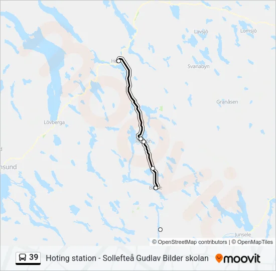 39 Bus Line Map