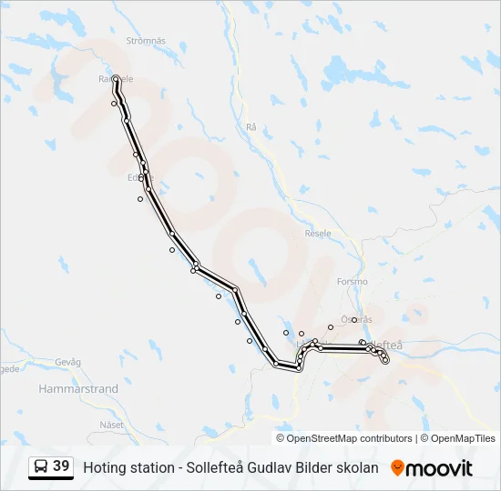 39 Bus Line Map