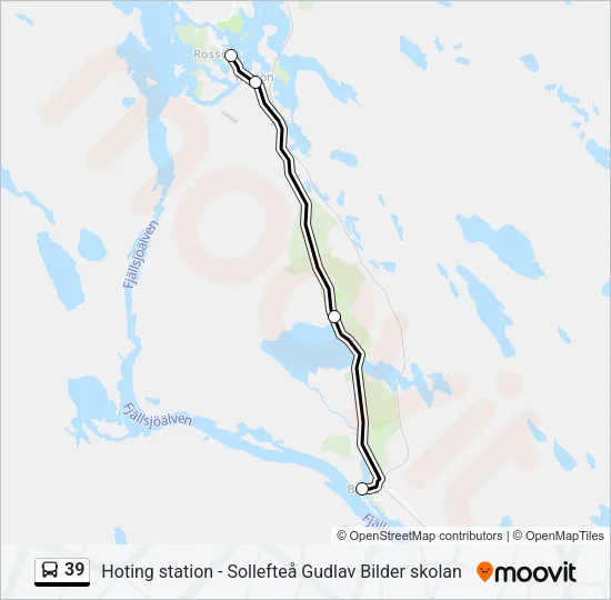 39 Bus Line Map