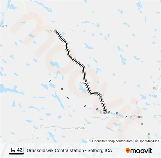 42 Bus Line Map