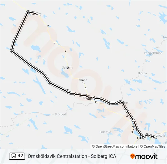 42 Bus Line Map