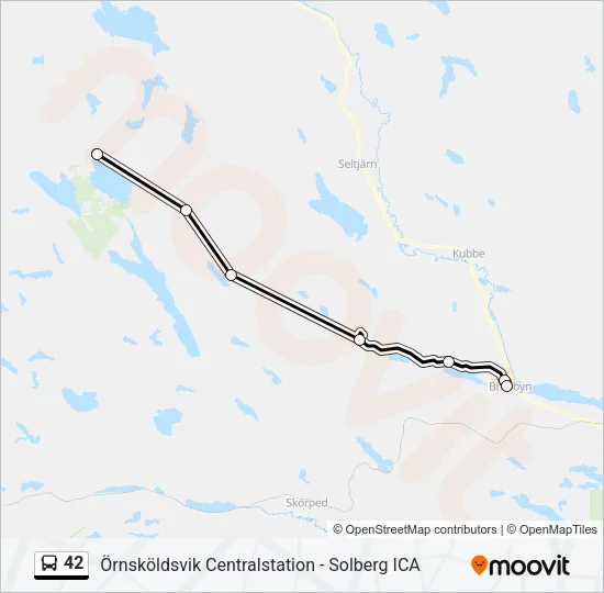 42 Bus Line Map