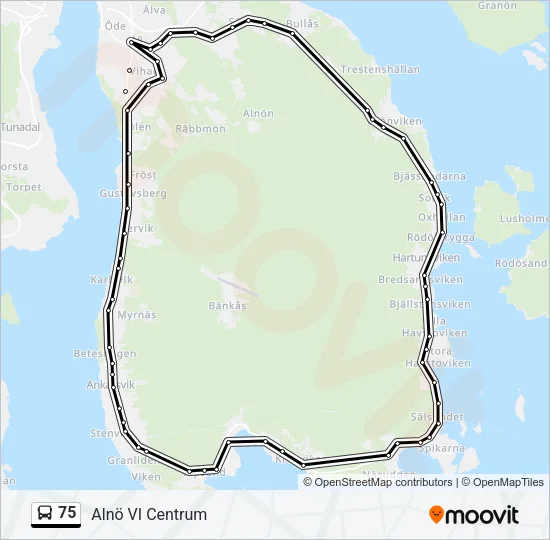 75  Line Map
