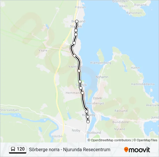 120  Line Map