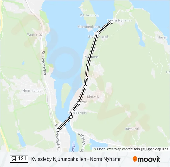 121  Line Map
