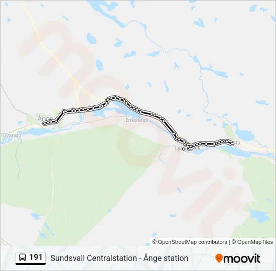 191 Bus Line Map