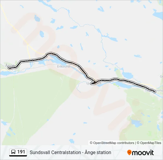 191 Bus Line Map