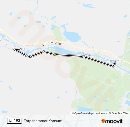 192 Bus Line Map