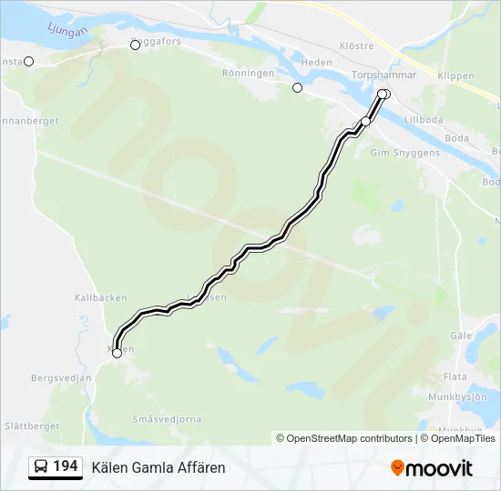 194 Bus Line Map