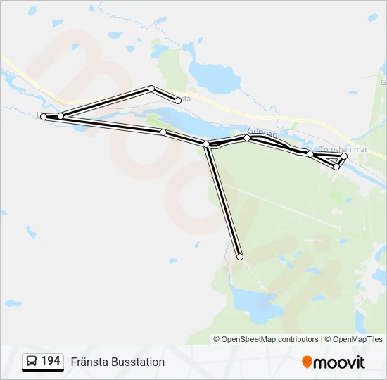 194 Bus Line Map