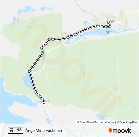 196 Bus Line Map