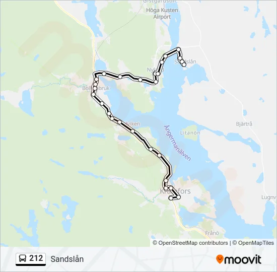 212  Line Map
