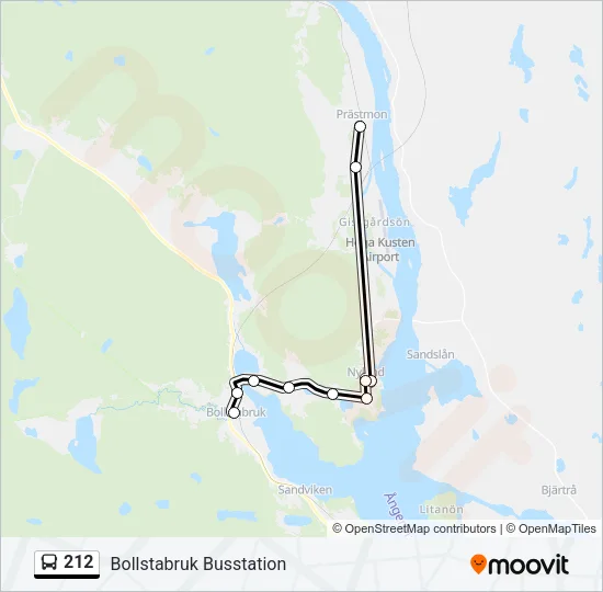 212  Line Map