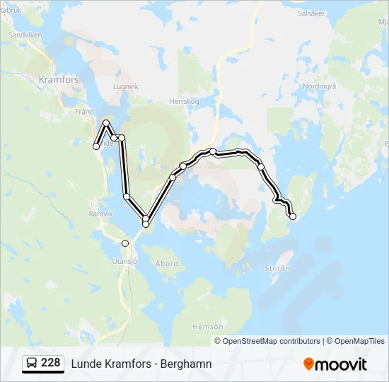 228 Bus Line Map
