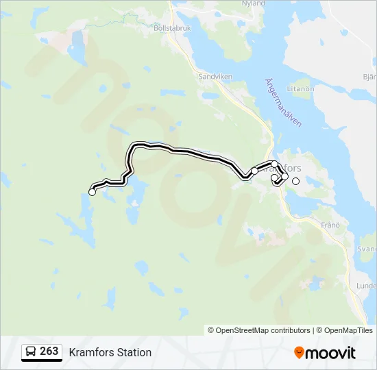263 Bus Line Map