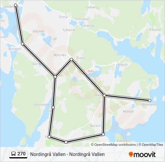 270 Bus Line Map