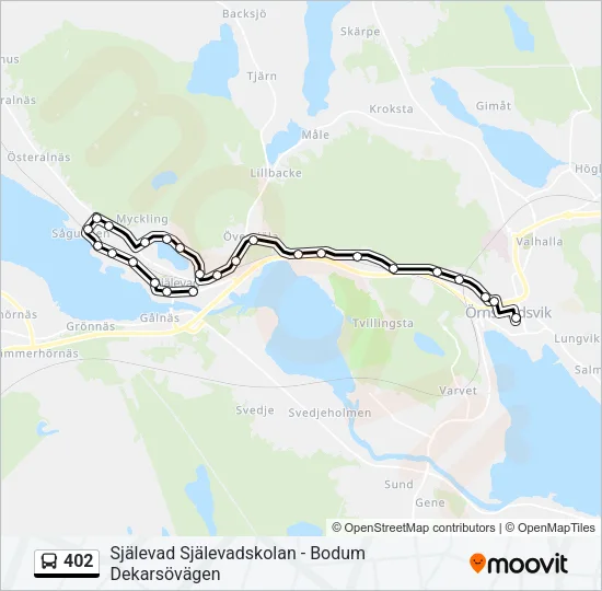 402  Line Map