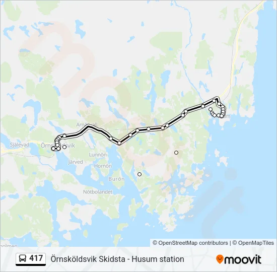 417 Bus Line Map