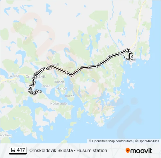 417 Bus Line Map