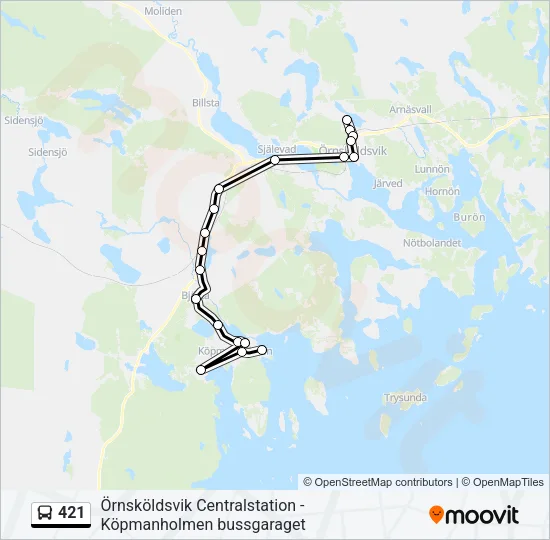421  Line Map