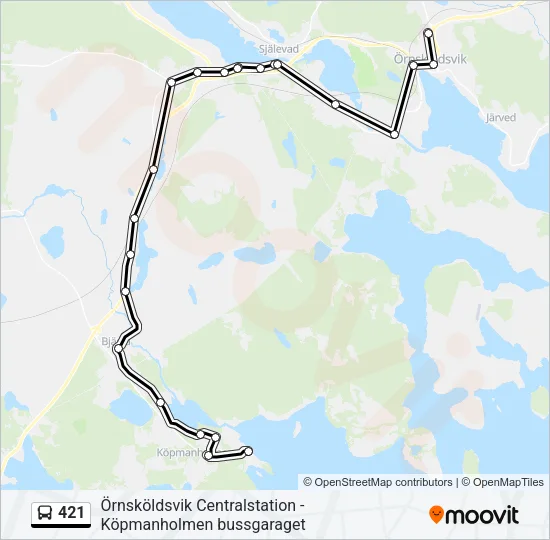 421  Line Map