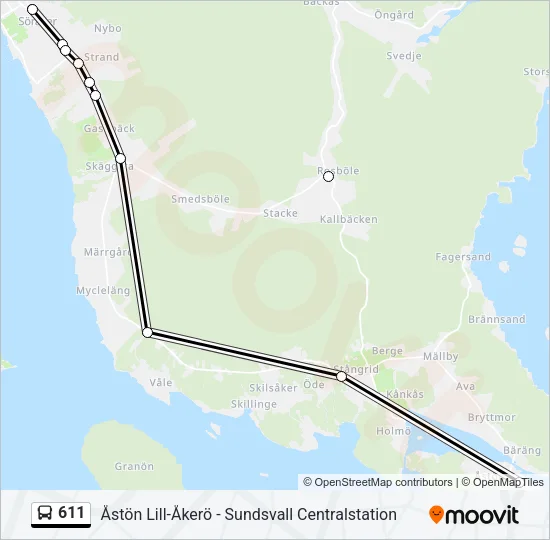 611  Line Map