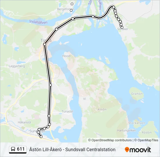 611  Line Map