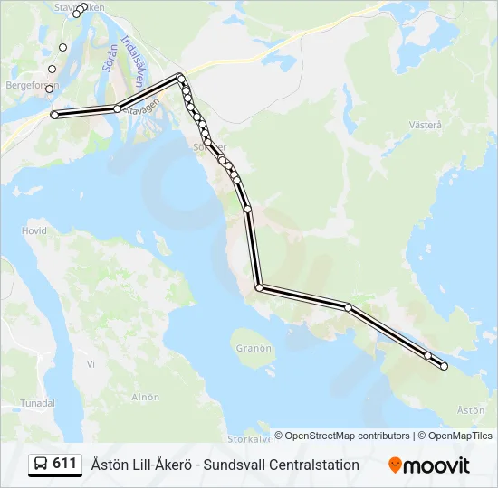 611  Line Map