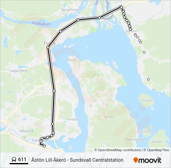 611  Line Map