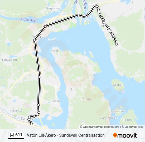 611  Line Map
