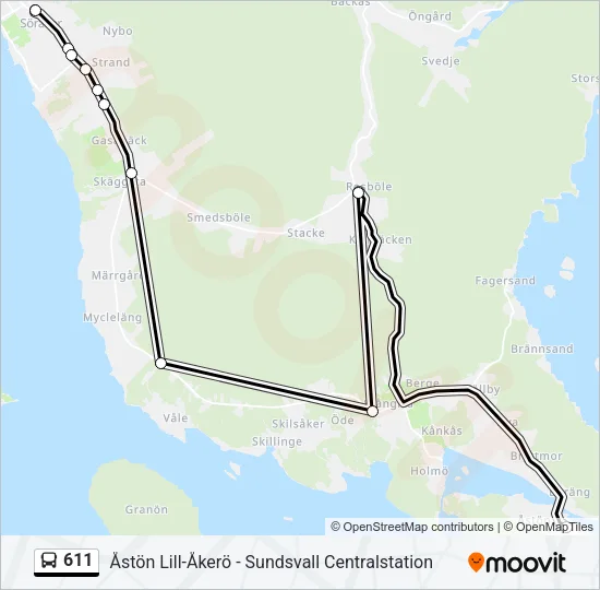 611  Line Map
