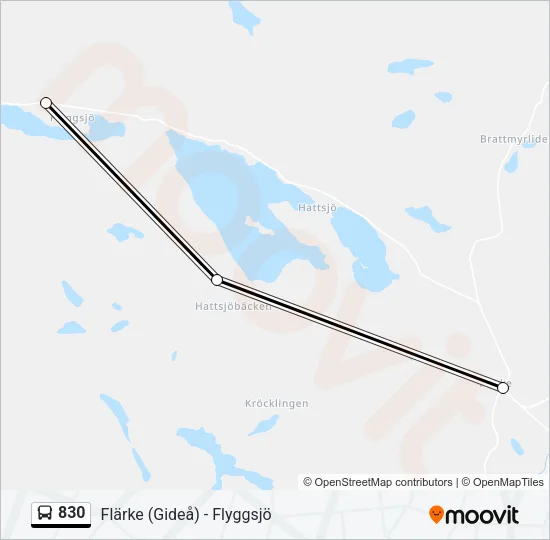 830  Line Map