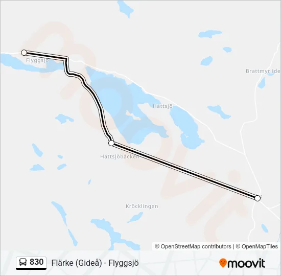 830  Line Map