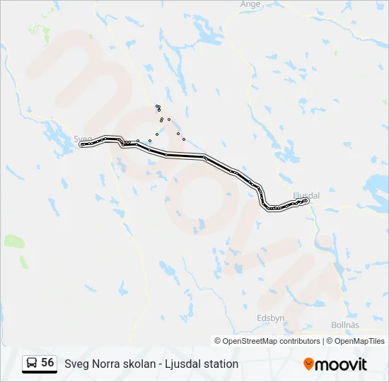 56 Bus Line Map