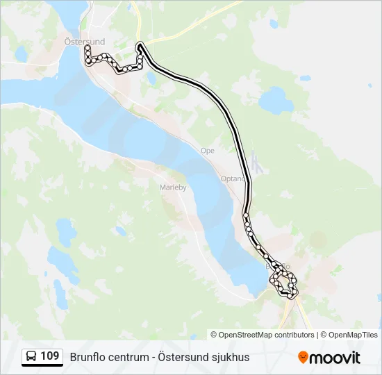 109  Line Map