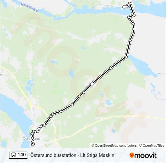 140  Line Map