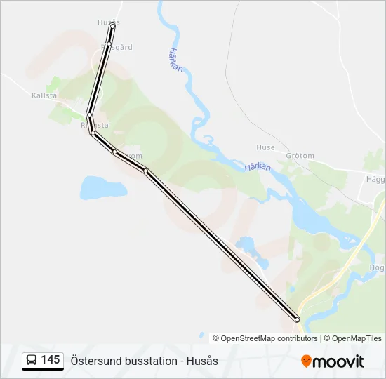 145  Line Map