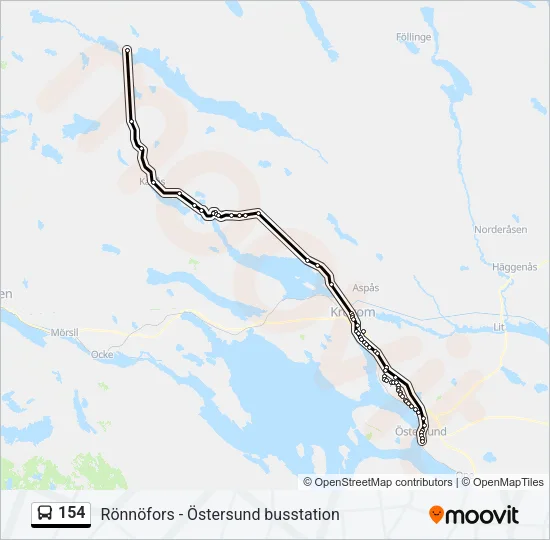 154  Line Map