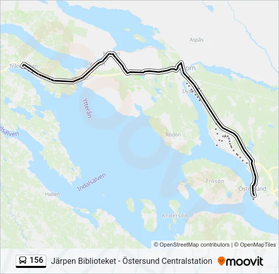 156 Bus Line Map